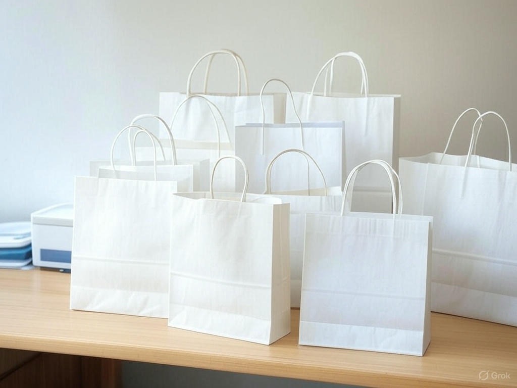 các loại túi giấy trắng doozypack