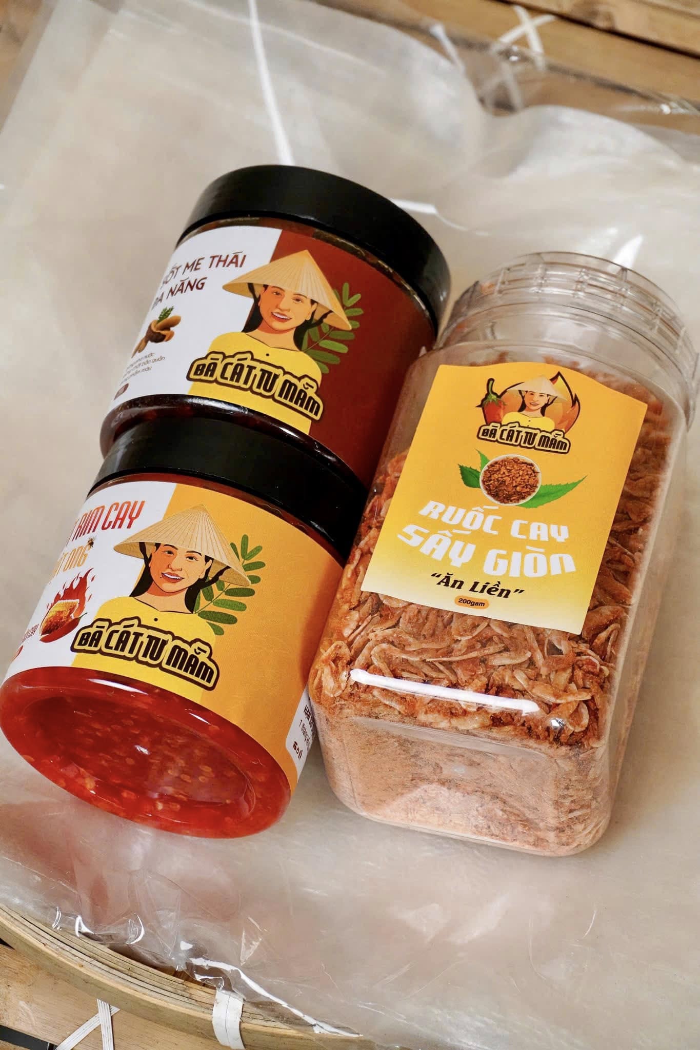 tem nhãn bánh tráng dán hủ sa tế, sốt