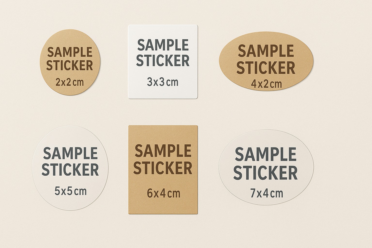 Kích Thước, Hình Dạng Và Chất Liệu Tem Phổ Biến