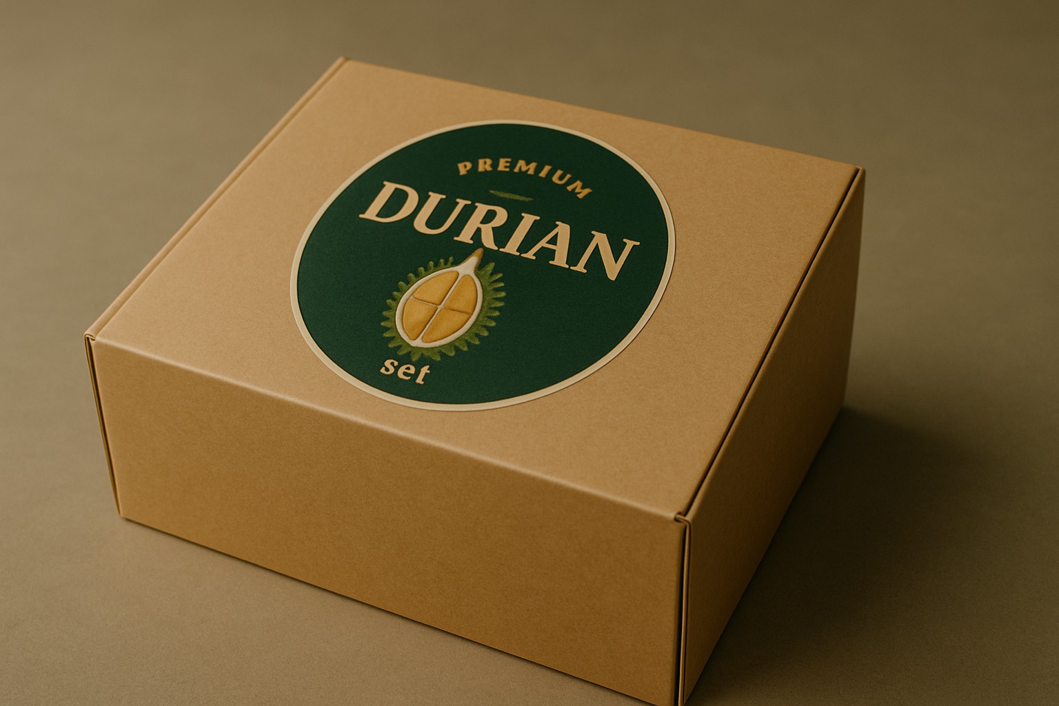 Tem dán hộp sầu riêng