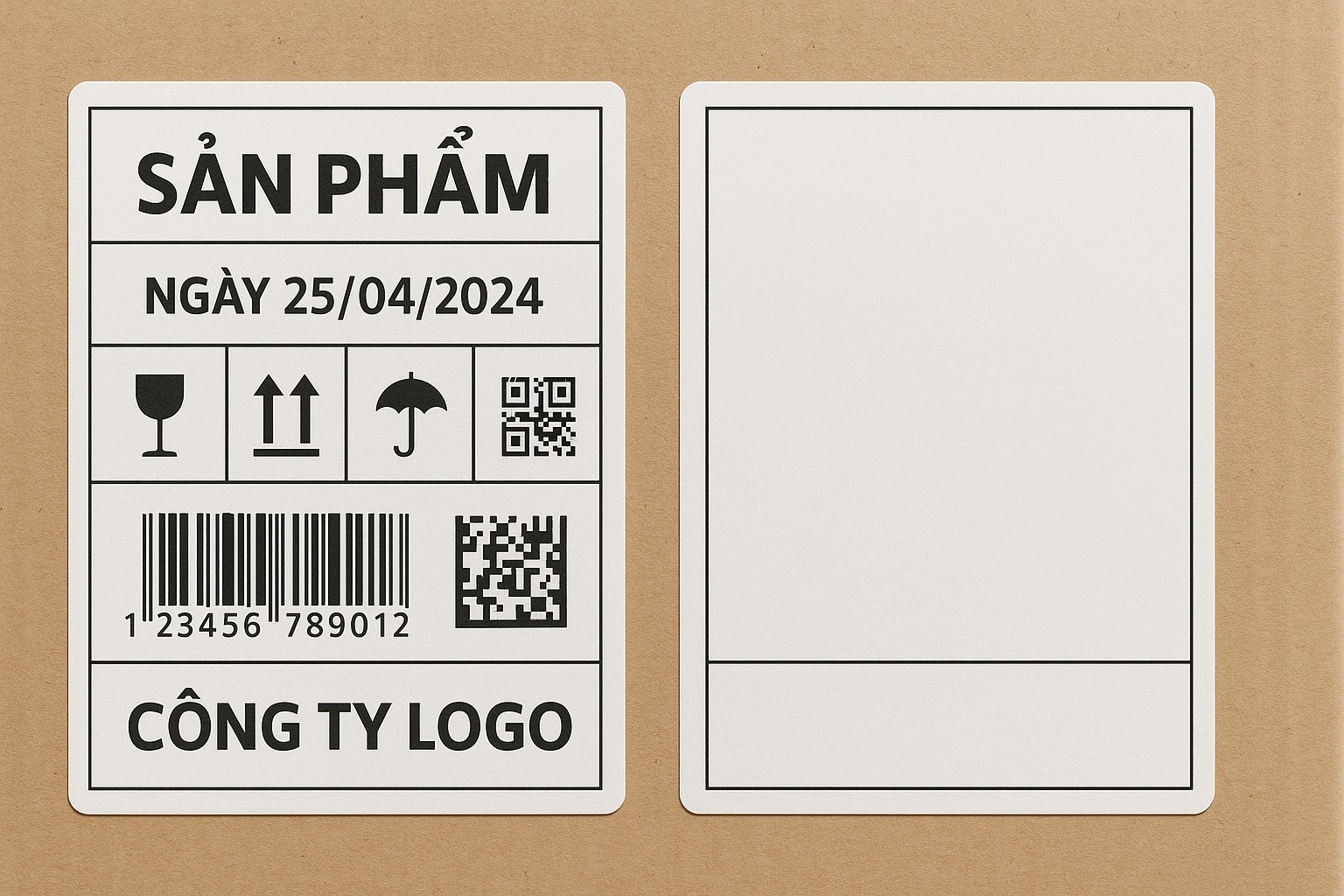 Thành Phần Và Thông Tin Cần Có Trên Tem Dán Thùng