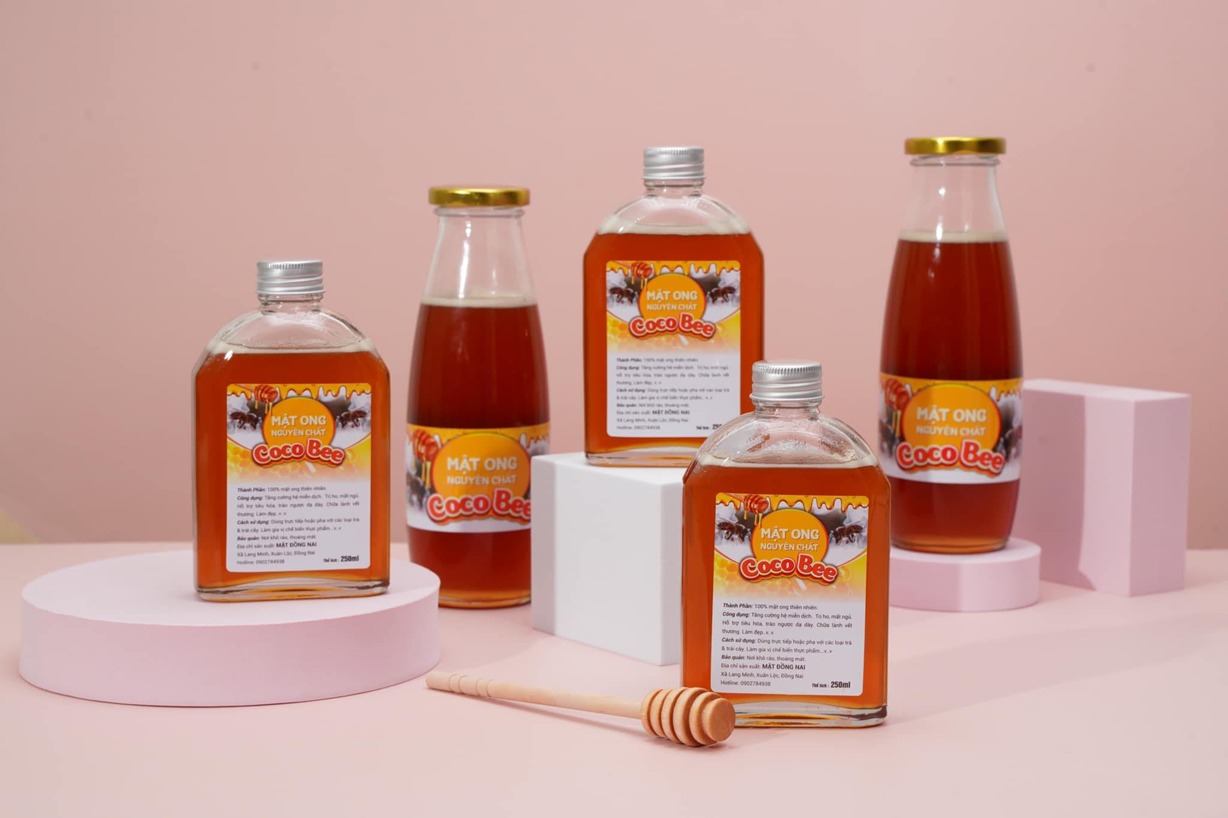 in tem combo chai lọ mật ong