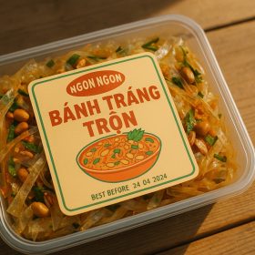tem dán bánh tráng trộn