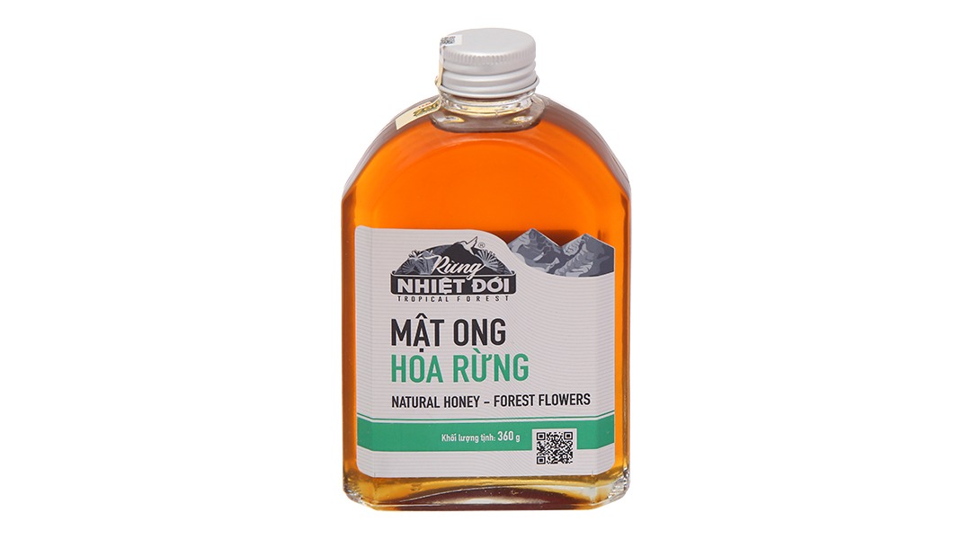 tem dán chai mật ong thuỷ tinh