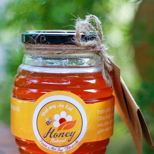 tem dán kèm thẻ tag hủ mật ong