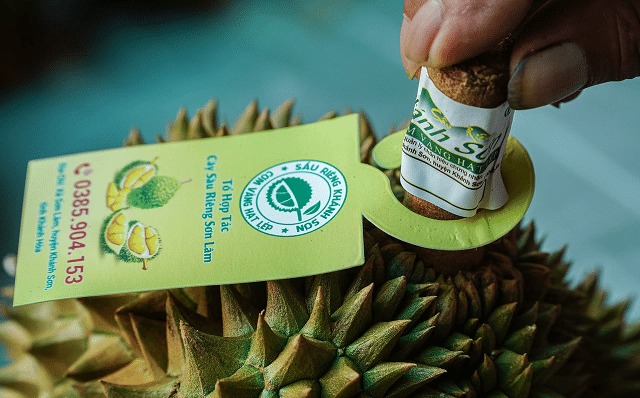 tem và thẻ tag sầu riêng