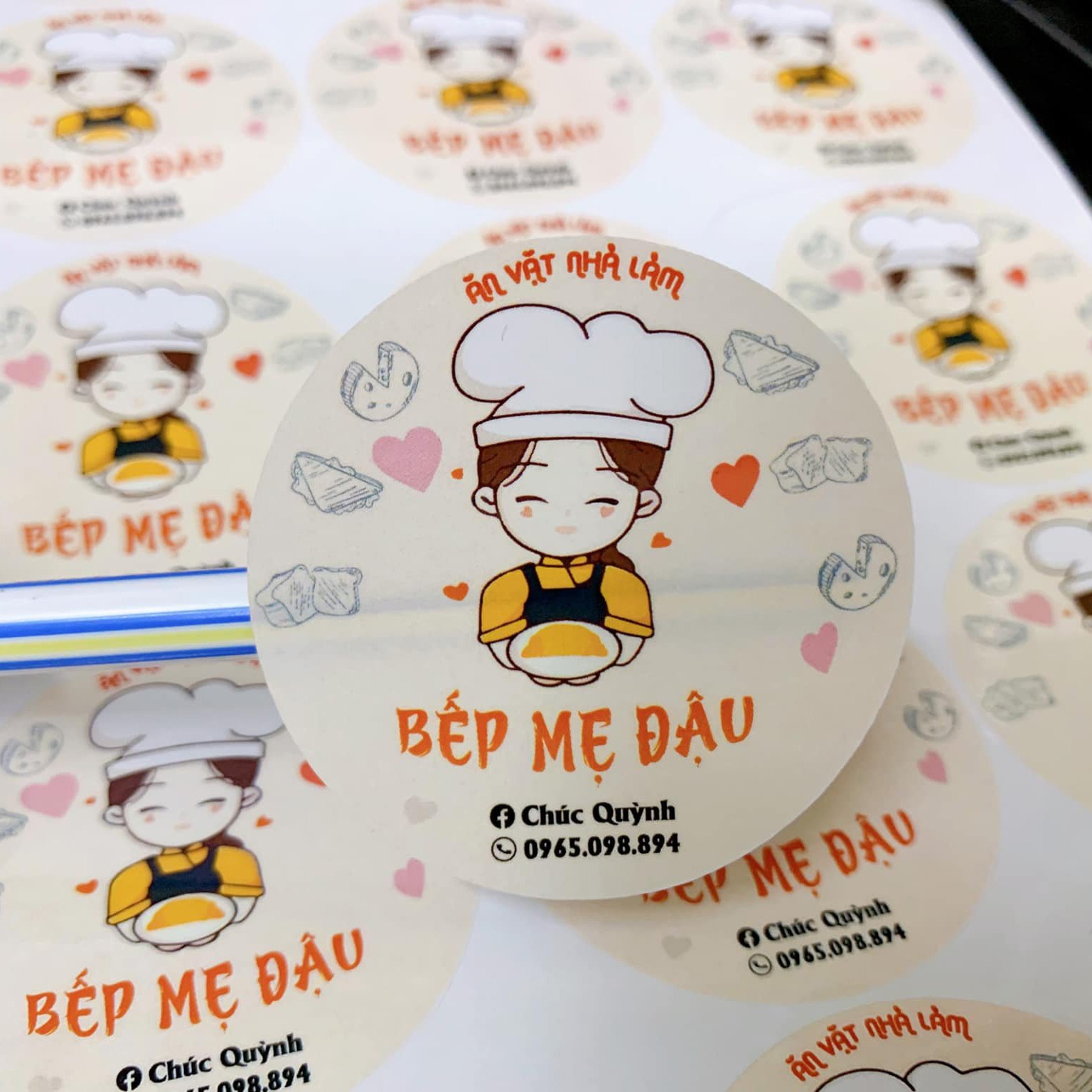 Mẫu tem nhãn đồ ăn vặt 14