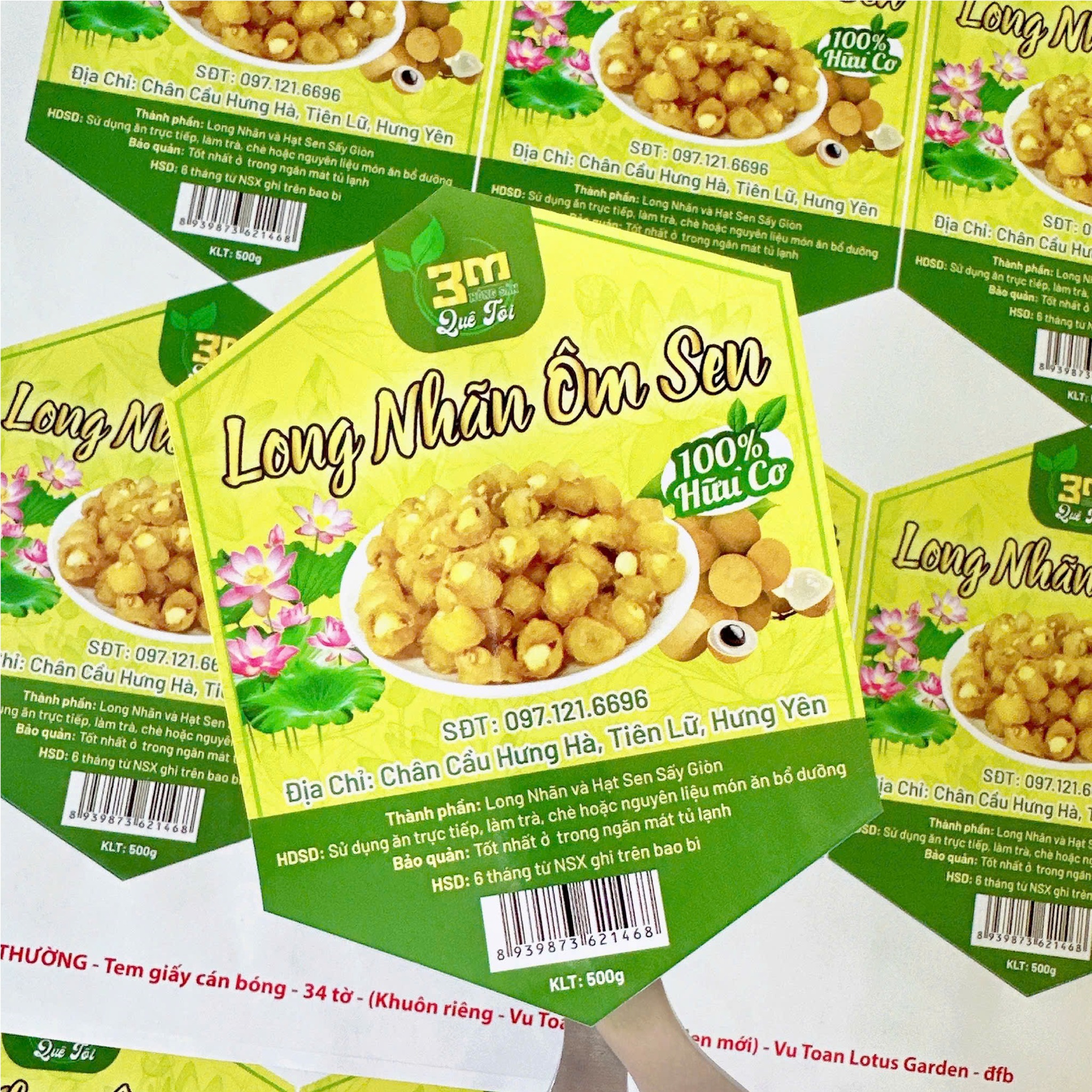 tem đồ ăn vặt long nhãn