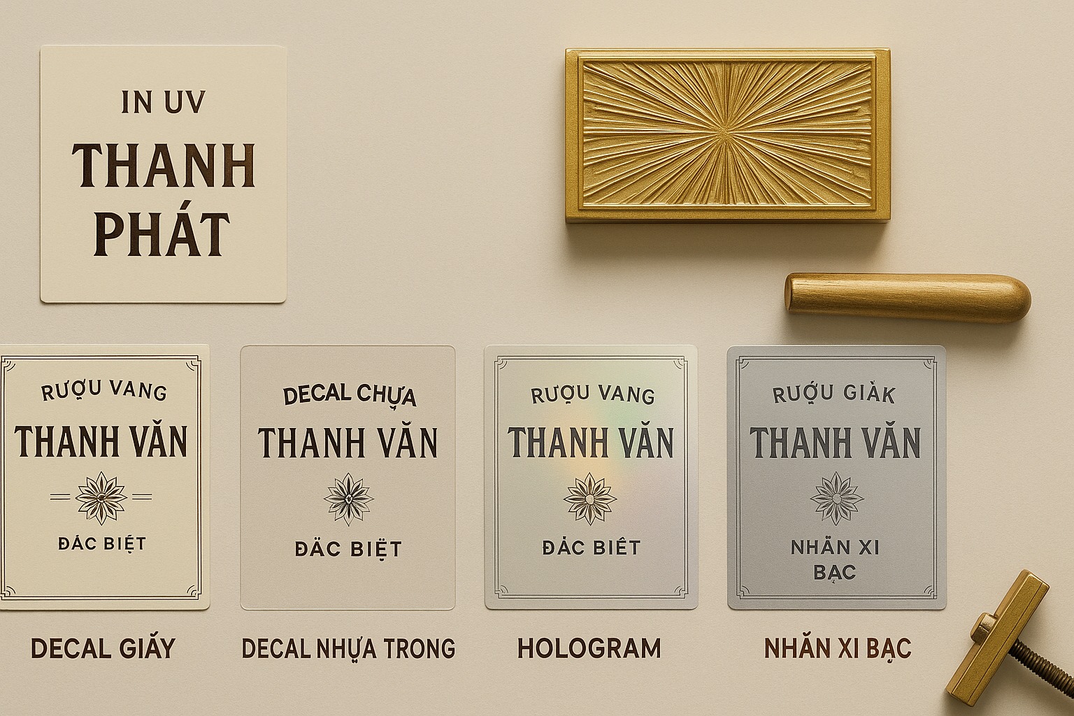 Các Chất Liệu và Công Nghệ In Tem Rượu Phổ Biến