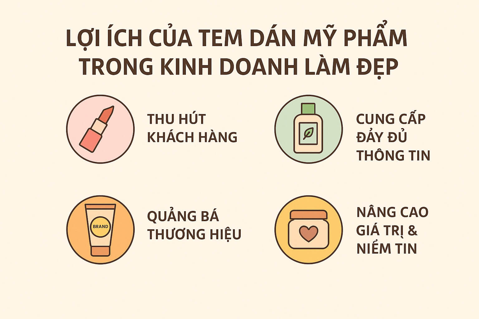 Địa chỉ in tem dán mỹ phẩm, nhãn chai mỹ phẩm chỉ từ 150đ/tem tại TPHCM