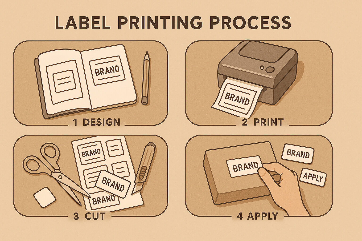 Đặt sản xuất tem nhãn dán theo yêu cầu