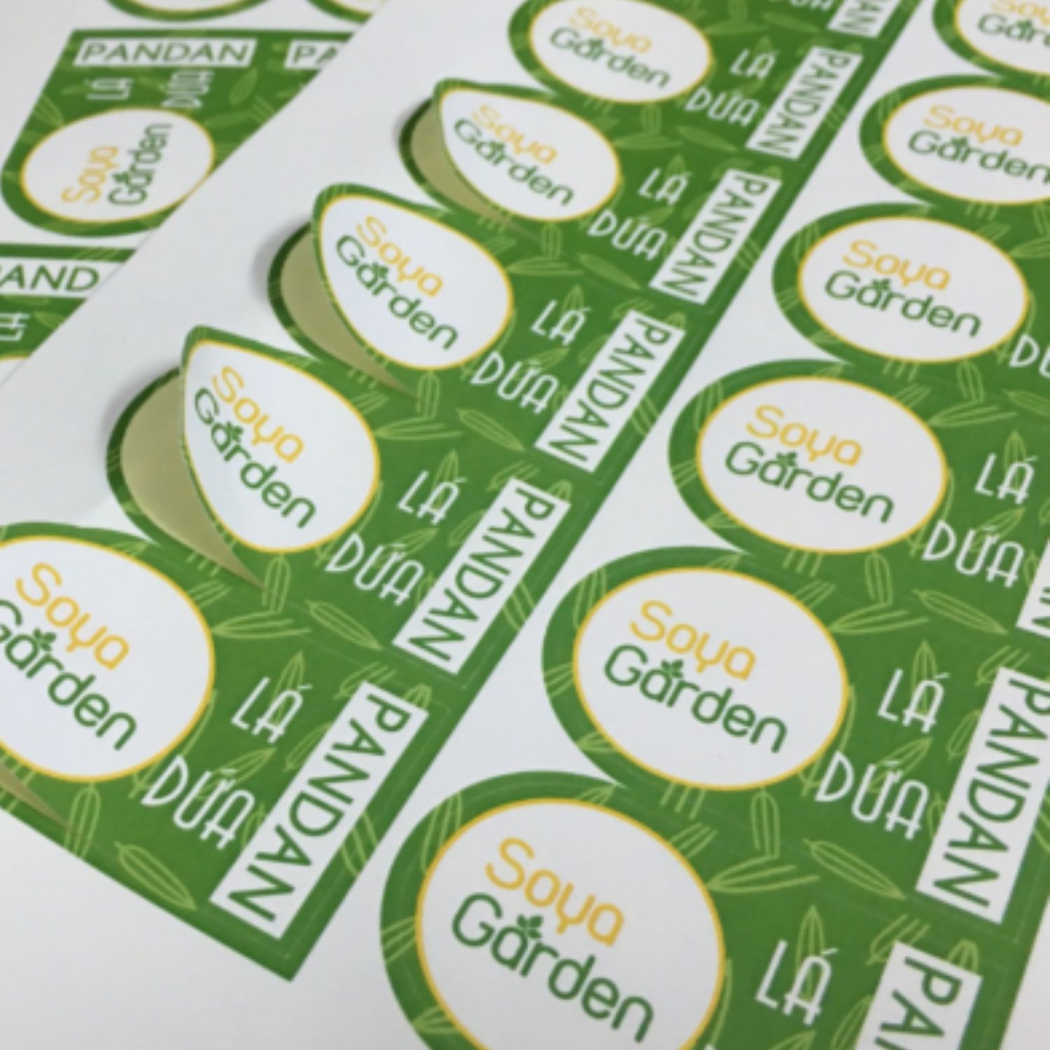 In ấn tem dán trái cây, hoa quả