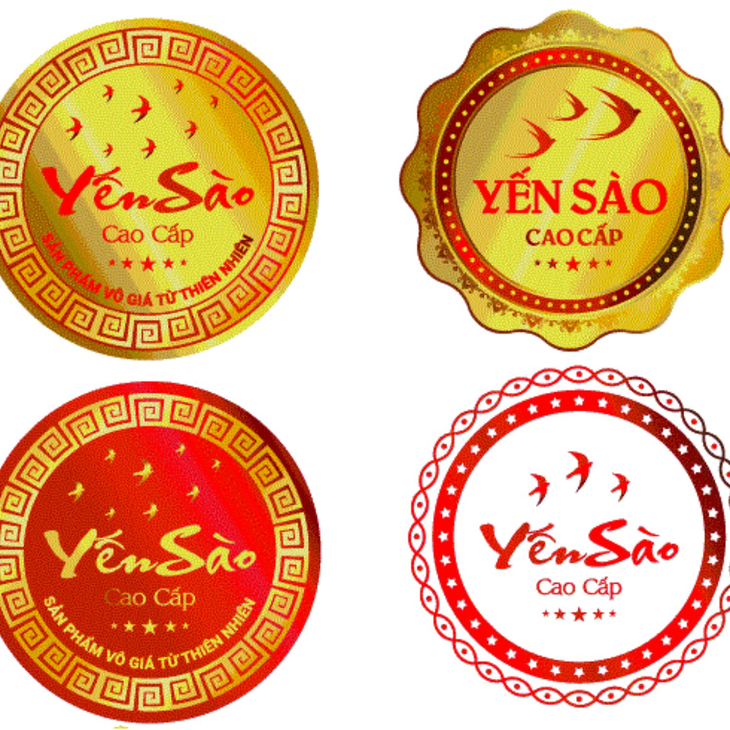 Mẫu tem nhãn yến sào cao cấp