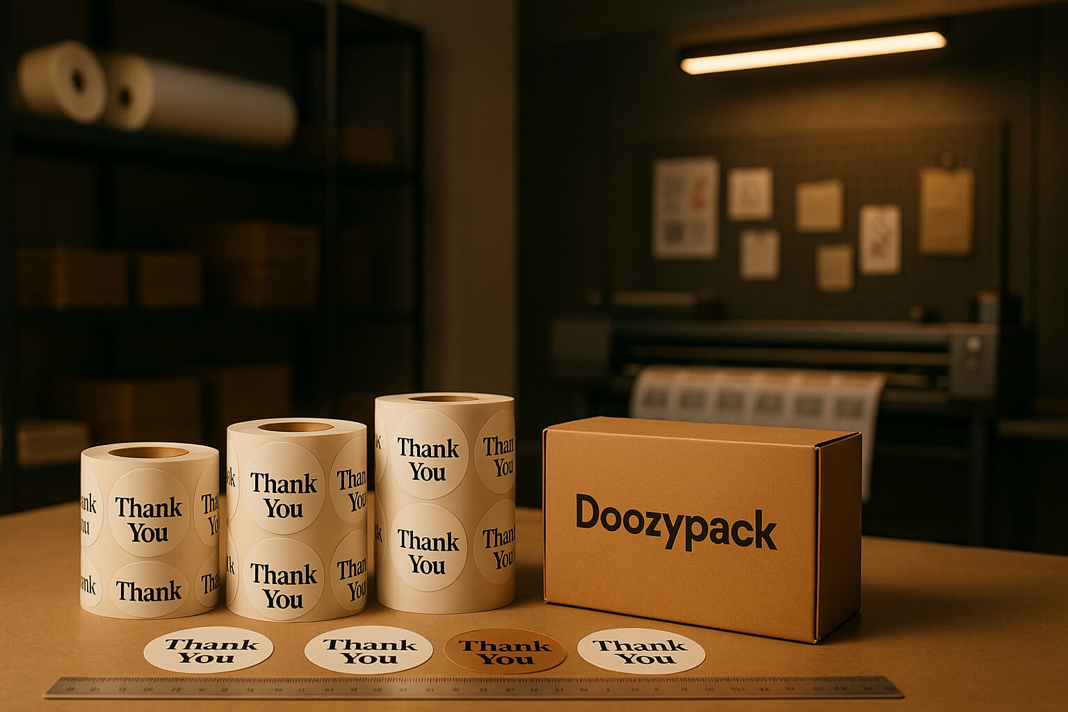 Xưởng in tem nhãn dán Thank You, sticker dán cảm ơn cute - Thiết kế miễn phí từ 1.000 tem