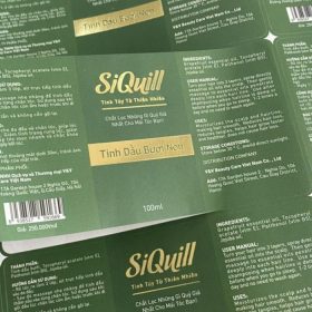 Xưởng in tem nhãn tinh dầu, nhãn dán chai lọ tinh dầu giá tốt, từ 200đ/tem - Miễn phí thiết kế từ 1.000 tem trở lên