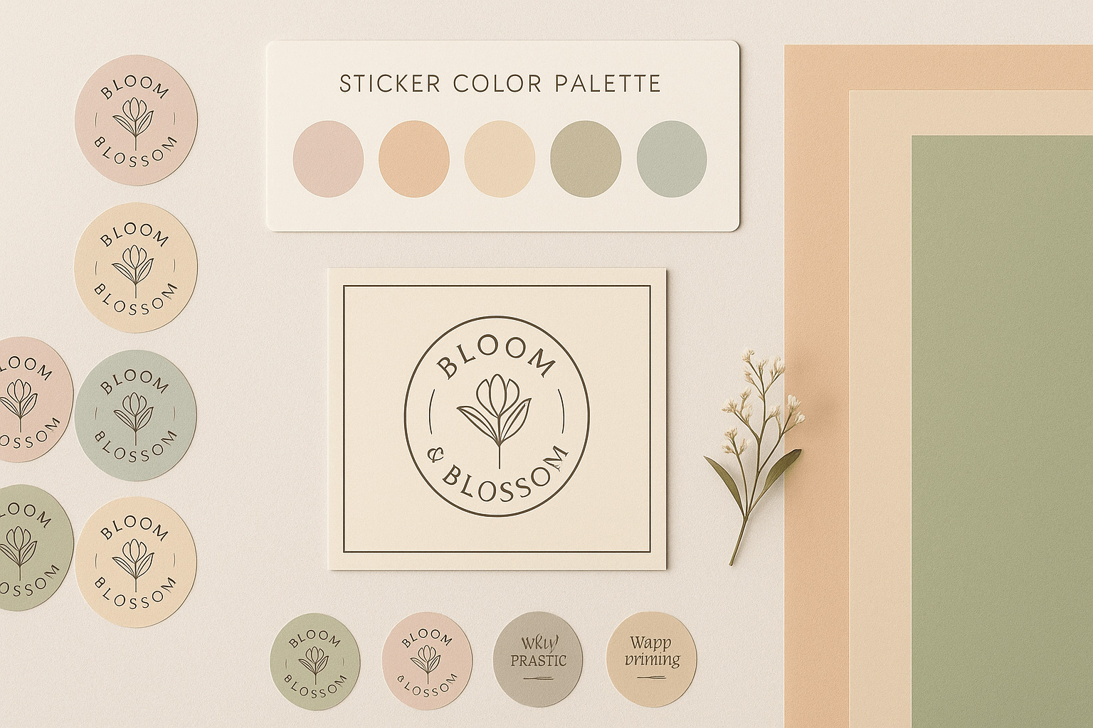 Xưởng chuyên in tem dán hoa tươi, nhãn dán shop hoa tươi giá tốt từ 250đ/tem tại HCM - In Hộp Giấy DZ.vn