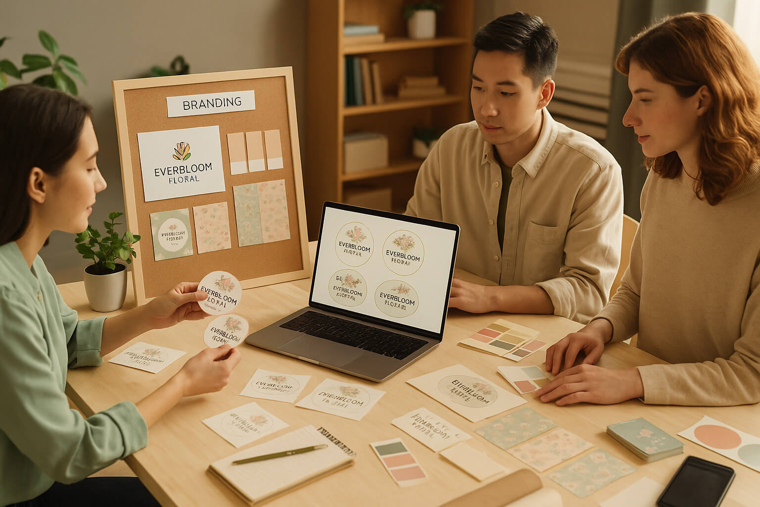 Xưởng chuyên in tem dán hoa tươi, nhãn dán shop hoa tươi giá tốt từ 250đ/tem tại HCM - In Hộp Giấy DZ.vn