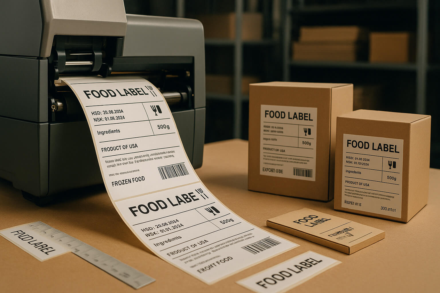 Cơ sở chuyên in tem nhãn thực phẩm theo yêu cầu, giá in từ 200đ/tem, lấy liền tại HCM