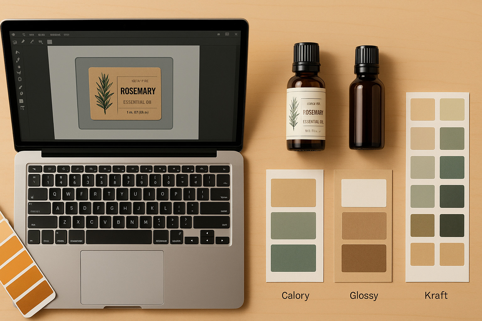 Xưởng in tem nhãn tinh dầu, nhãn dán chai lọ tinh dầu giá tốt, từ 200đ/tem - Miễn phí thiết kế từ 1.000 tem trở lên