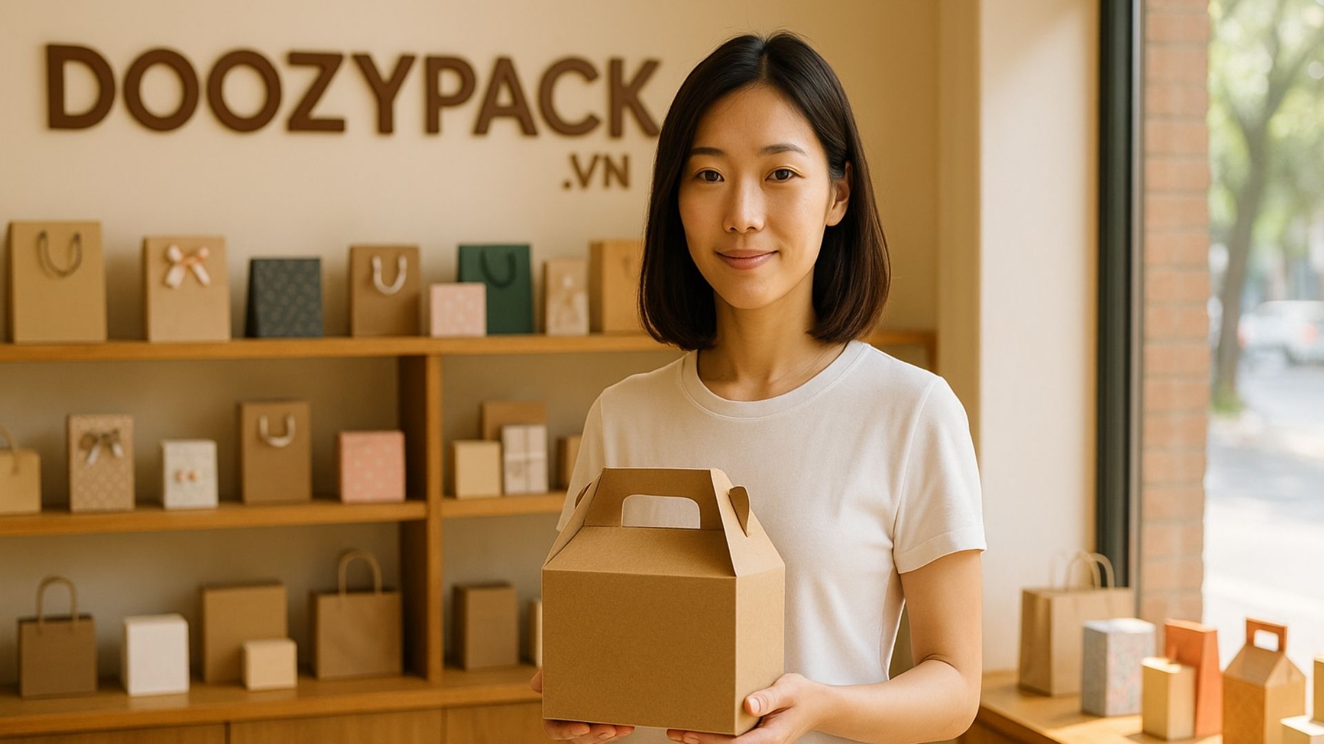 In Hộp Giấy DZ có gì khác biệt khi làm hộp quai xách? - Hình minh hoạ